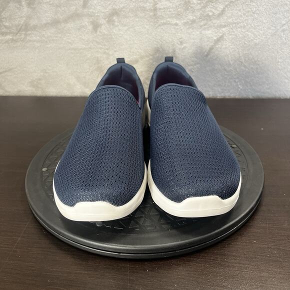 Skechers Go Walk Joy Navy Blue Womens Size 9 Wide Casual Slip On Comfort Shoes - Picture 2 of 11